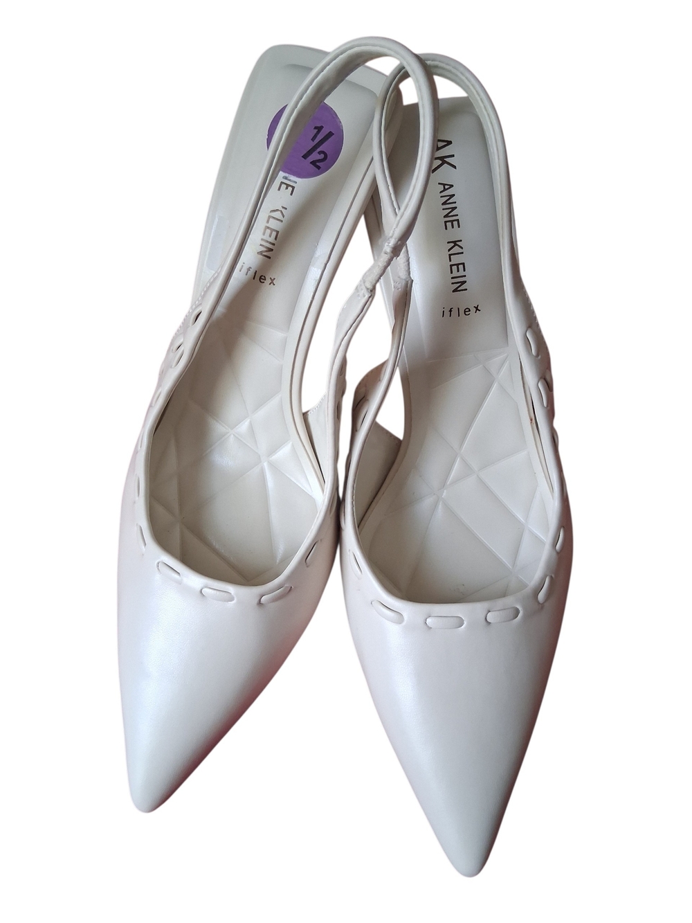NWT ANNE KLEIN Soft White High-heeled Shoes